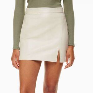 Aritzia Wilfred High-waisted Vegan Leather mini skirt